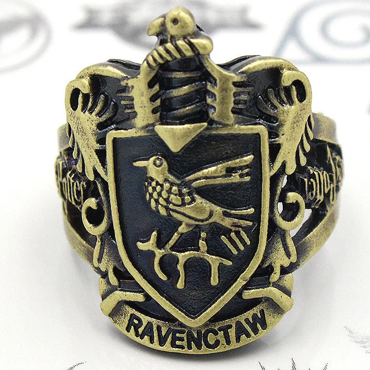 Harri Potter Ring Rowena Ravenclaw logo cosplay ring Bronze Handmade