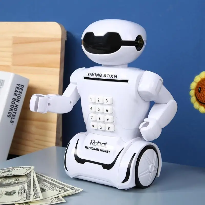 

Electronic Password Robot Piggy Bank Safe Lighting Music Coin Cash Saving Money Box Desk Lamp Children Toys Ornament