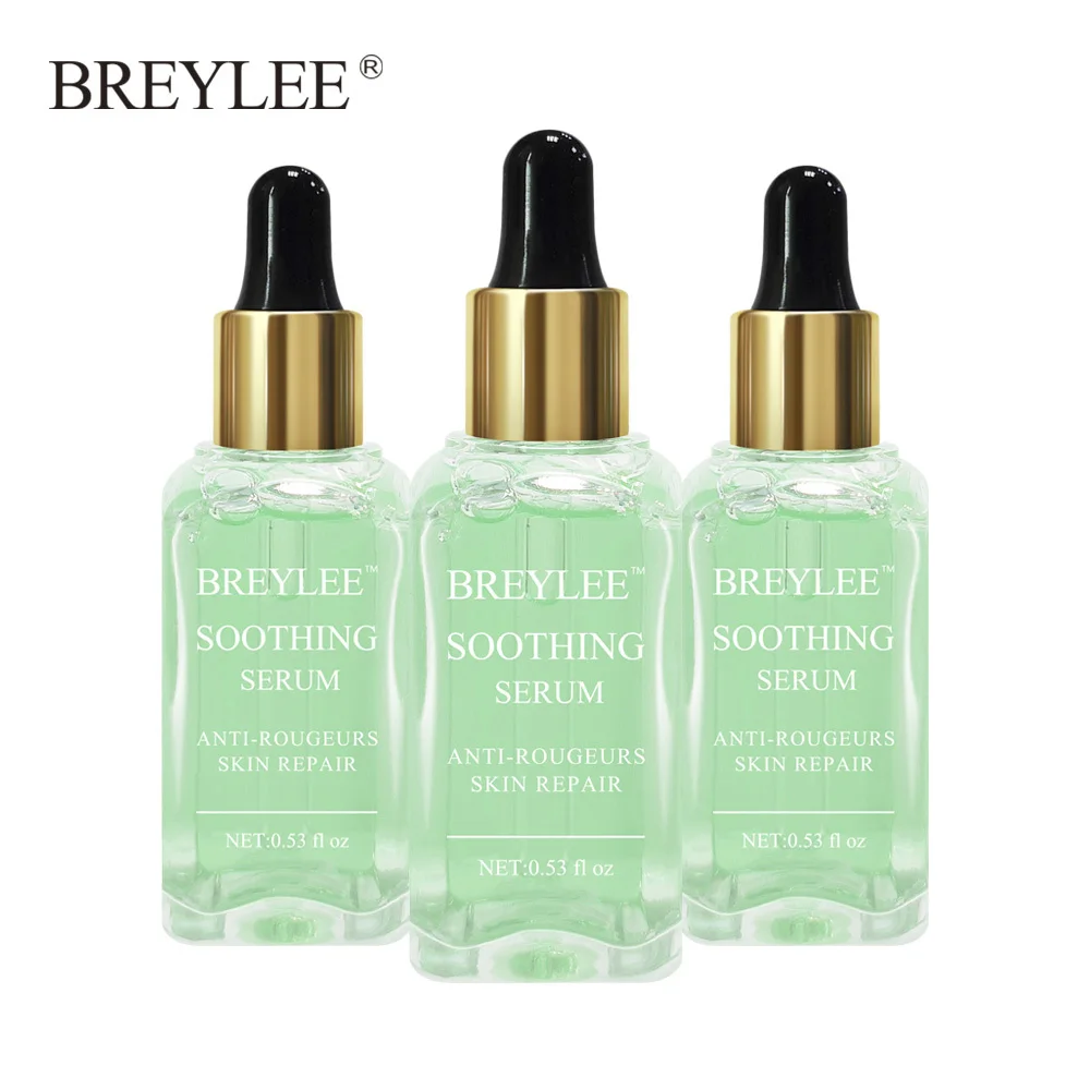 

Breylee Soothing Repairing Serum Facial Repair Serum Sensitive Skin Redness Skin Care Acne Scar Removal Snail Serum Beauty 3pcs