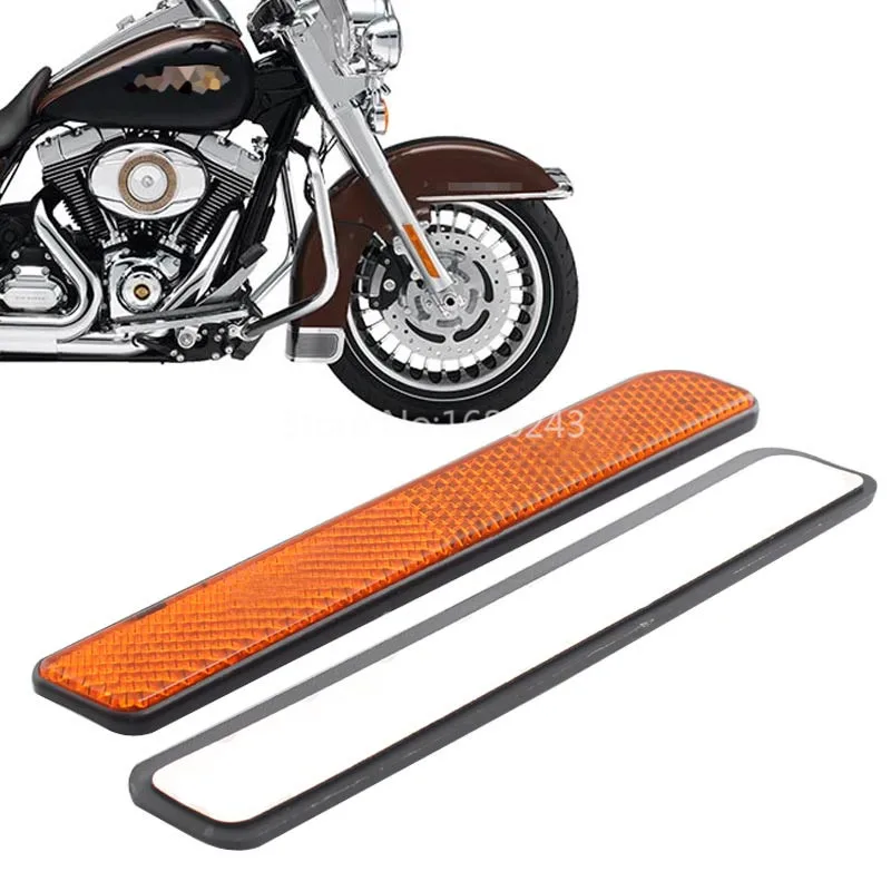 

2 Pcs Front Fork Leg Reflector Fits For Harley lower leg sliders Dyna Super Glide FXD