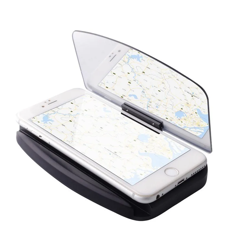 SPEEDWOW Universal HUD Head Up Display Windschutzscheibe Projektor Handy Halter 65 Zoll Für iPhone