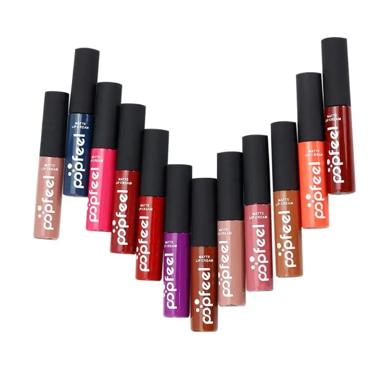 

6pcs/set Waterproof Moisturing Matte Lipstick Long Lasting Lip Balm Supply