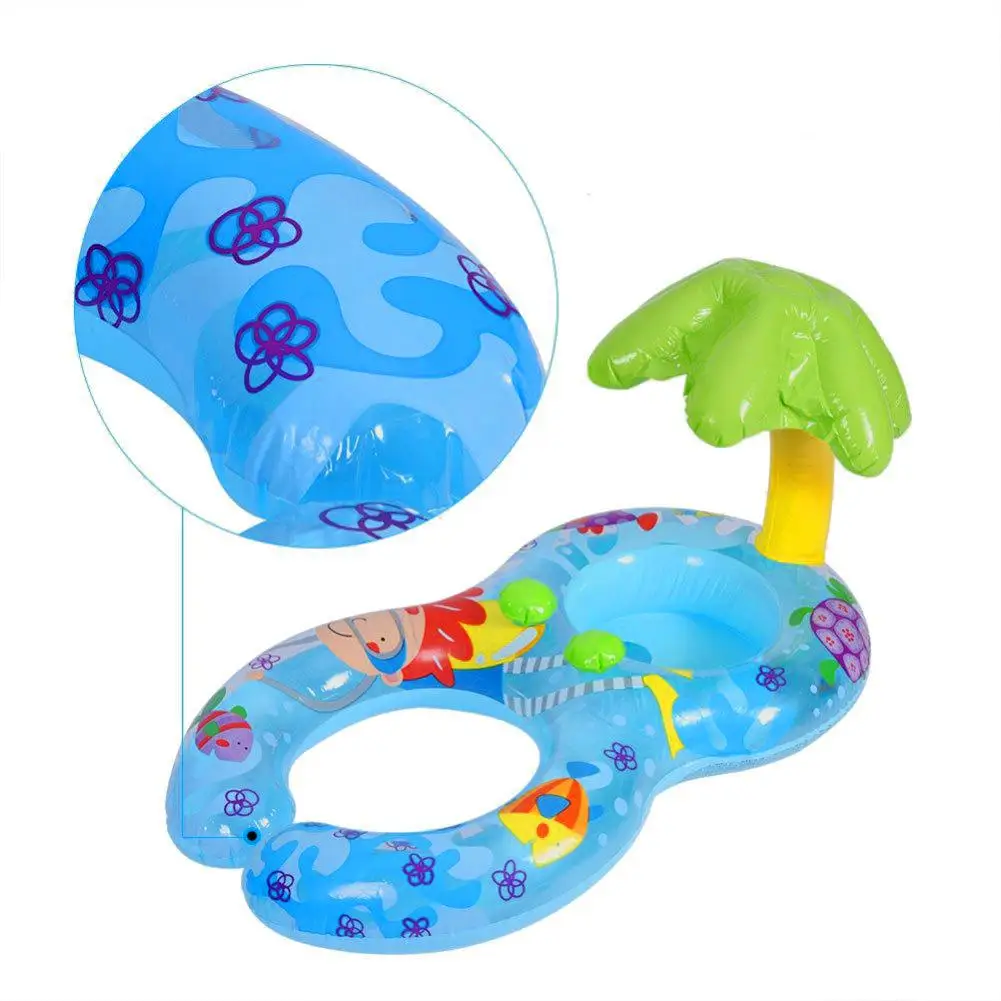 Детский надувной плавающий круг солнцезащитный козырек для новорожденных детей аксессуары для бассейна круг для родителей и детей плавательная игрушка для бассейна