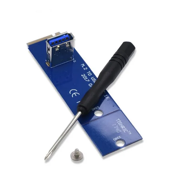 100 шт. PCI Express PCI-E USB 3 0 порт Женский к NGFF M.2 M Мужской сетевой адаптер конвертер карта