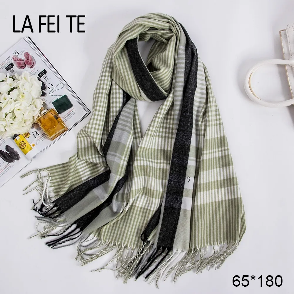  Cashmere Men Scarves Long Female Shawls Handkerchief Crinkle Hijab Stoles Pashmina Women Scarf Luxu