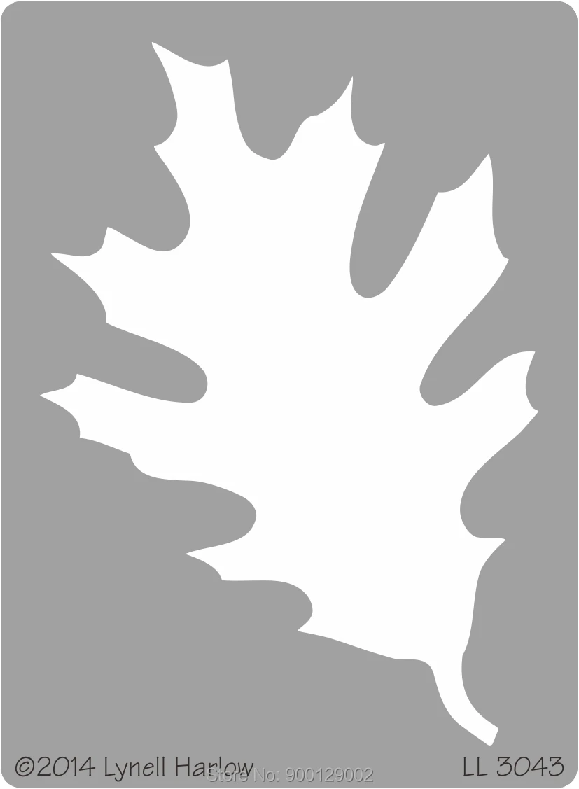 Dreamweaver трафарет тиснение металла трафарет LL 3043 дубовый лист