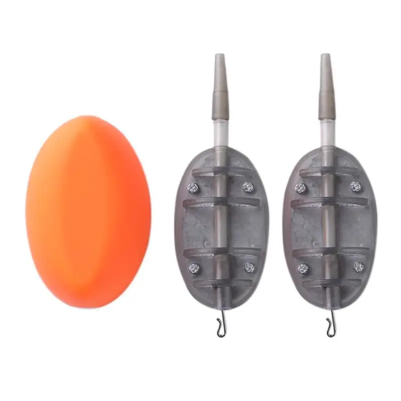 

30g Fishing Feeder Set Combo Inline Flat Method Bream Fishing Tackle Feeder Fishhooks Pesca Tackle Accessories with Bait Mould
