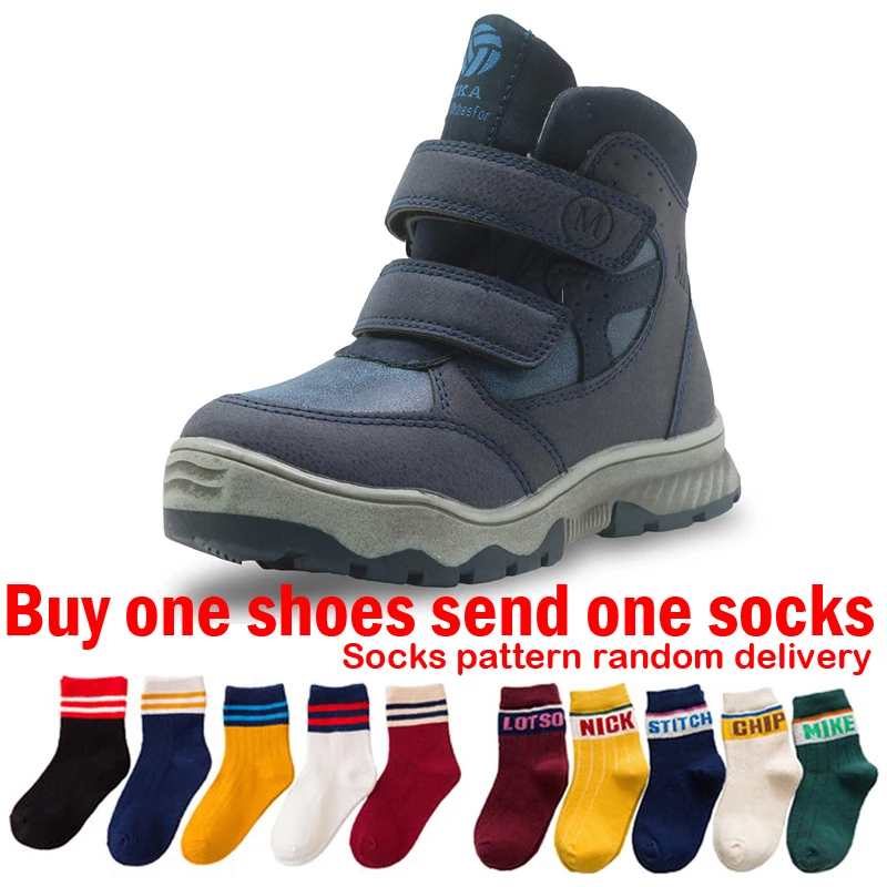 

Kids Winter Boots For Children Footwear Boy Snow Boots Child Waterproof Boots Sport Sneaker Boots Platform Shoes Warm Plush Sof