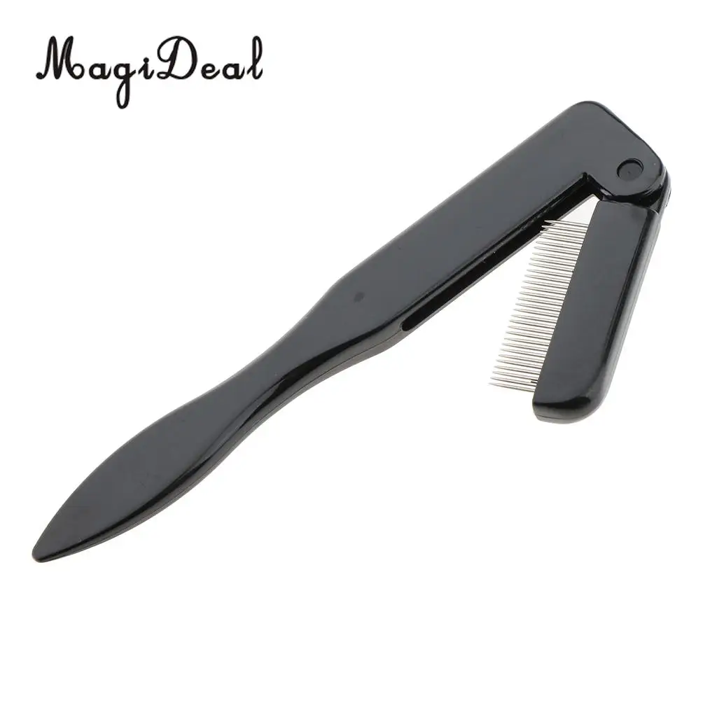 2018 NEW Kesoto Stainless Steel Teeth Folding Eyelash Comb Eyebrow