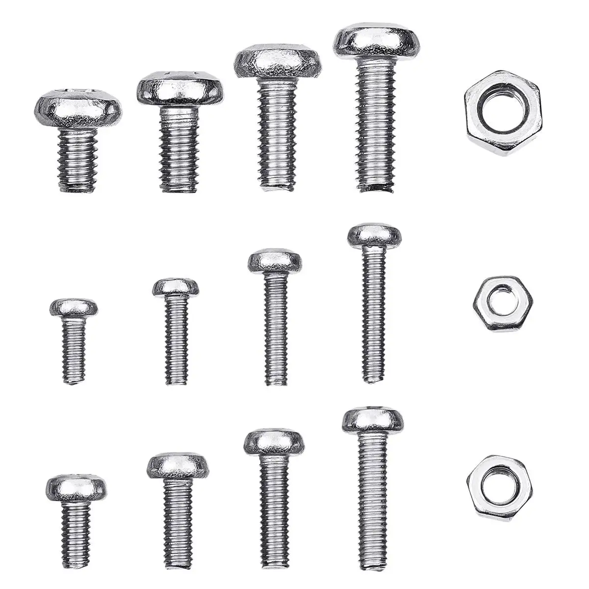 Suleve MXST2 480 шт. M2.5/M3/M4 Torx Винт Машины 304 нержавеющая сталь головка болта гайка