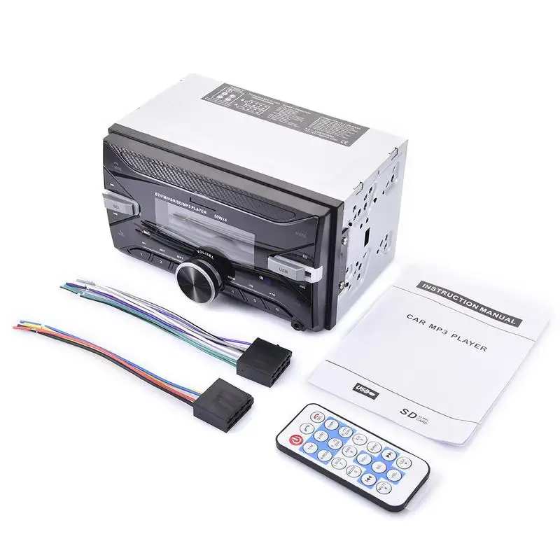 

Dual DIN Car MP3 Bluetooth Player Stereo Radio FM Aux Input Receiver USB Interface 7 Color Backlight LCD Display Player