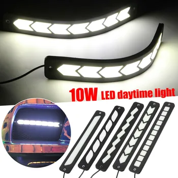

2Pcs Auto COB LED DRL Car Daytime Running Lights 12V Strip LED Bar Fog Lights 10W Super Bright Car-styling