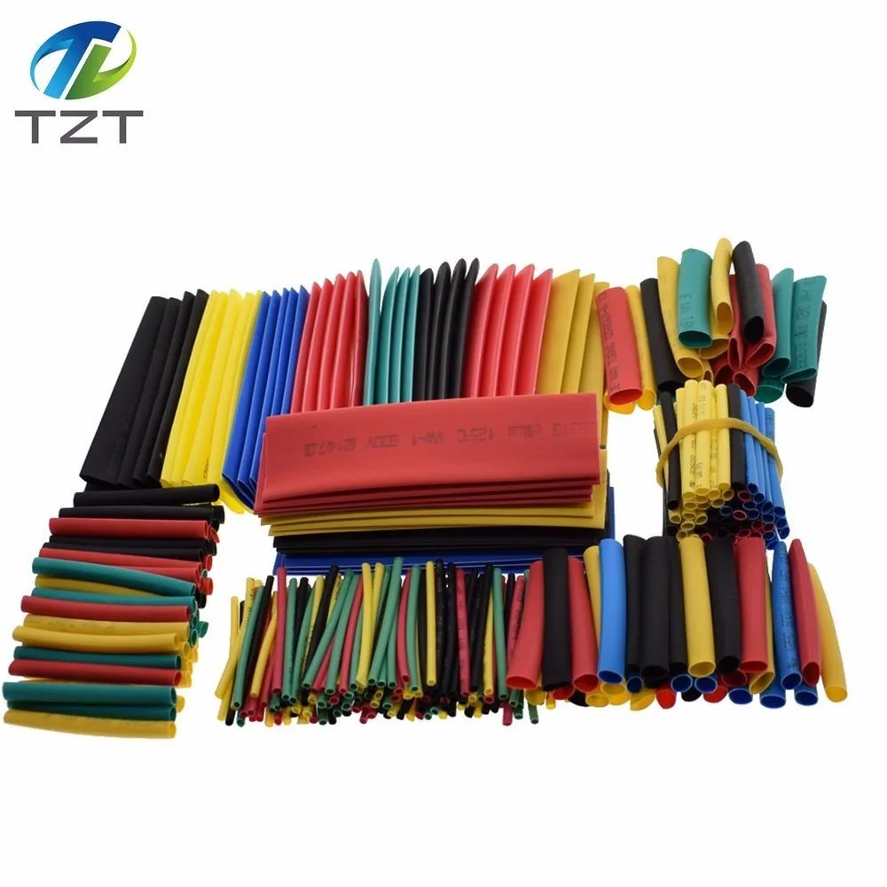 

328pcs Heat Shrink Tubing Insulation Shrinkable Tube Assortment 2:1 Heat Shrink Tubing Colorful Wrap Wire Cable Sleeve DIY Kit