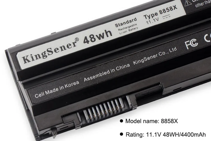 Аккумулятор KingSener для ноутбука DELL батарея 8858X ноутбуков Inspirion 15 5520 7720 7520 5720 5420 5425 5525