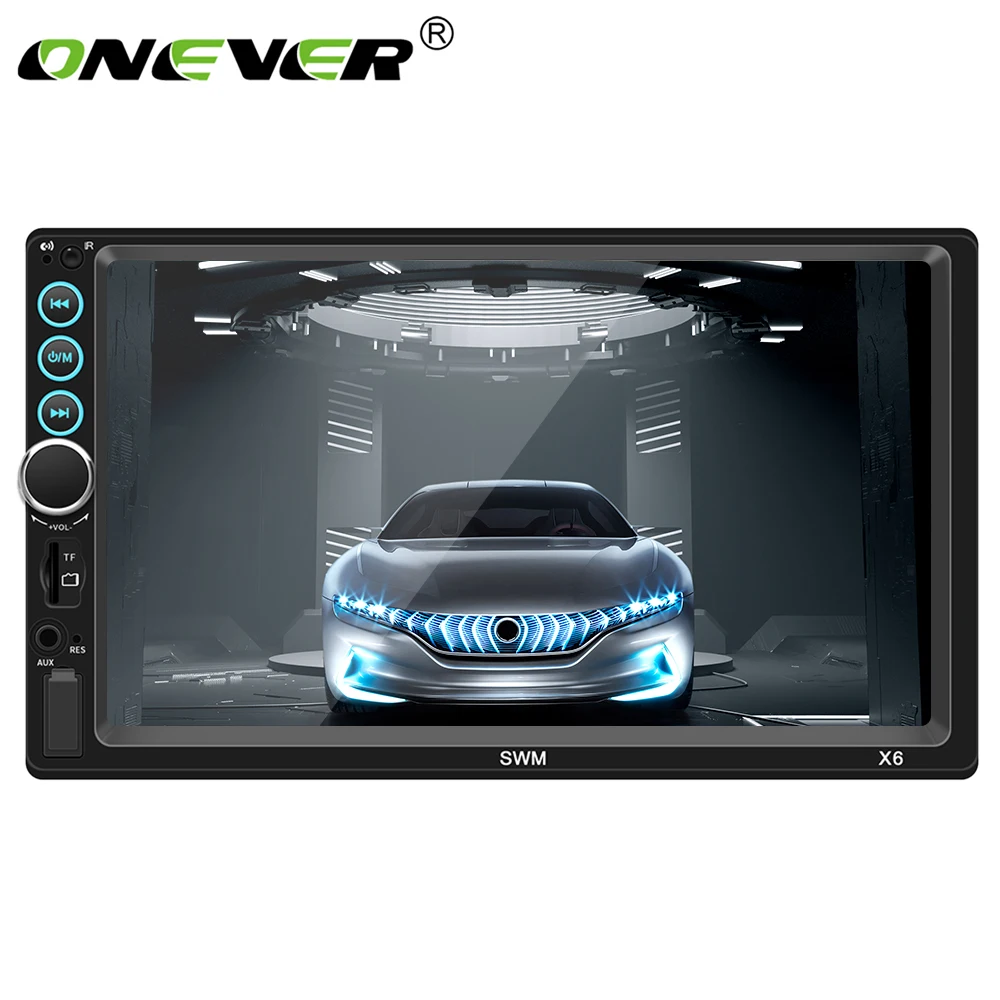 

7 Inch Screen Bluetooth Car Player Support for Steering Wheel Control Reverse Image Mirror Link LED Light Stereo Audio Player