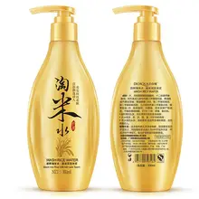 300 мл натуральный рисовый молочный шампунь для ухода за волосами увлажняющий Гладкий шампунь для волос