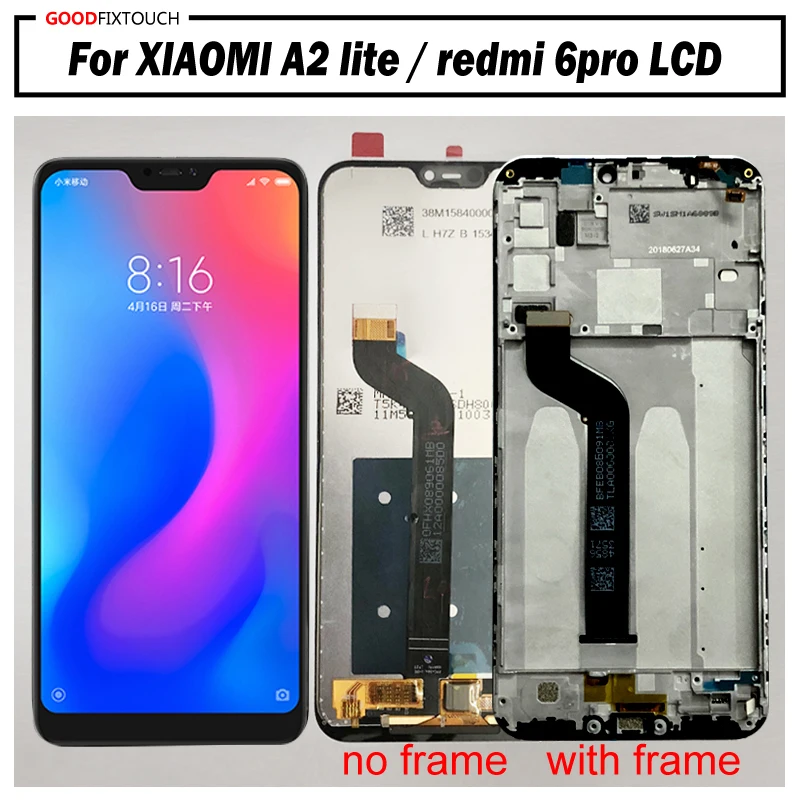 

5.84" original for Xiaomi Redmi 6 Pro Redmi 6Pro LCD Display Touch Screen Digitizer Assembly for Xiaomi A2 lite A2lite LCD