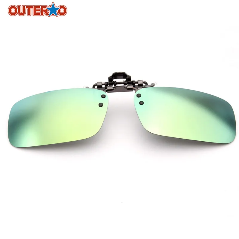 Отличное качество унисекс поляризованные прикрепляемые солнцезащитные очки для вождения ночного видения объектив Анти-UVA Анти-UVB