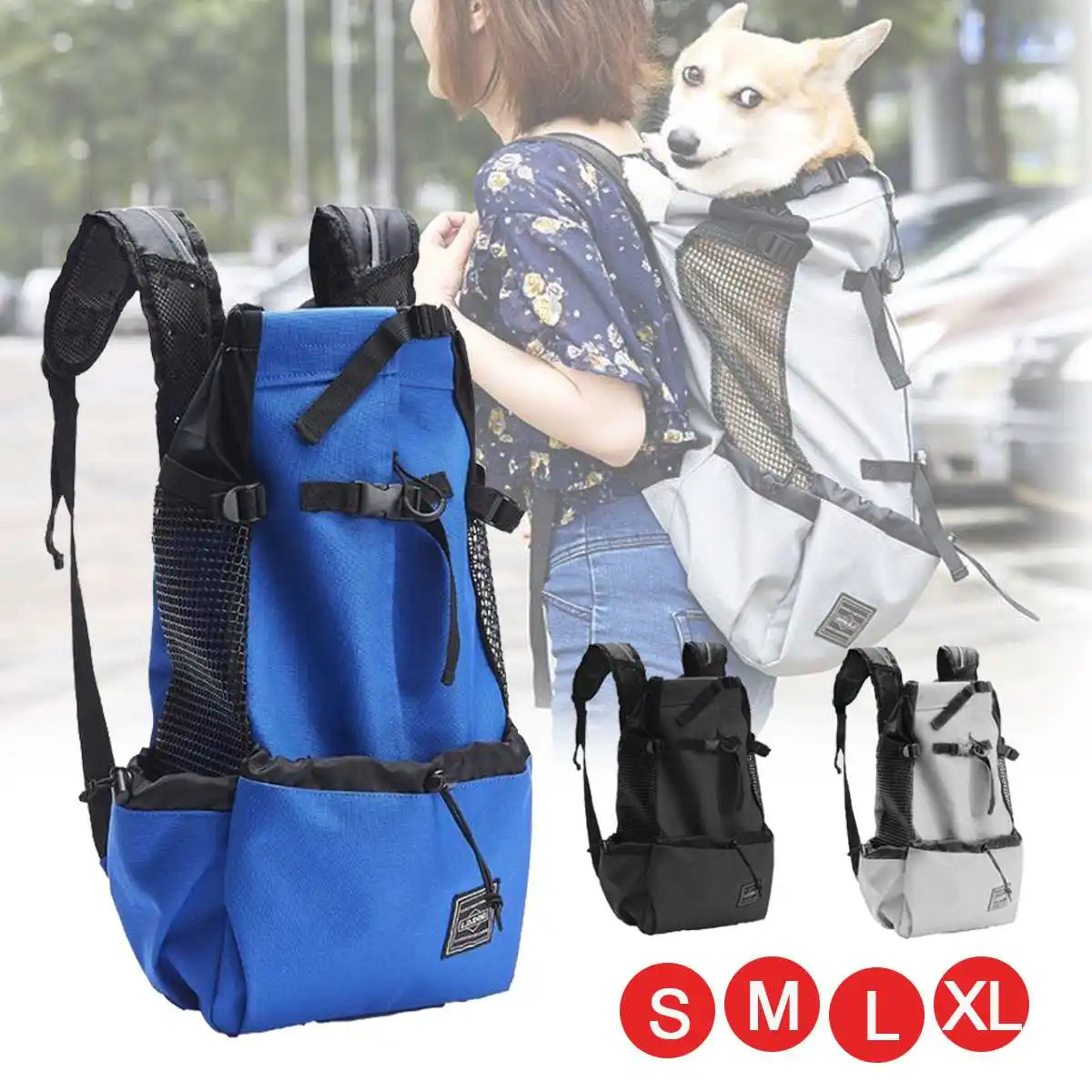 Big Dog Carrier Pet Shoulder Traveler Backpack Dog Outcrop Bags