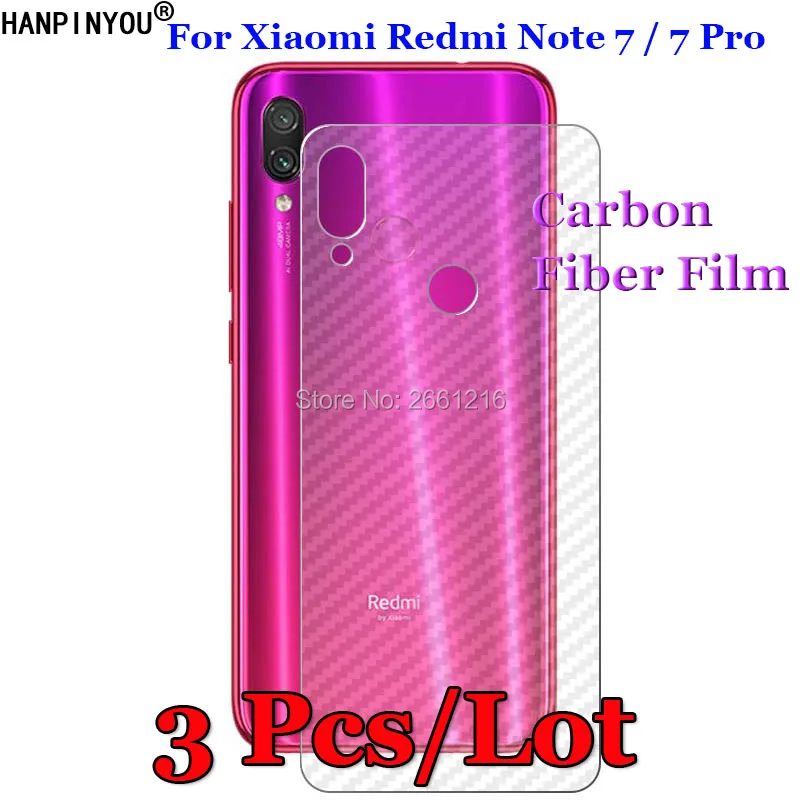 3 шт./лот для Xiaomi Redmi Note 7/7 Pro 6 &quot3D Нескользящая прозрачная защитная пленка из