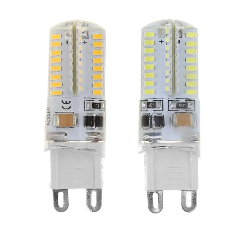 Мини G9 светодио дный Light 3 Вт AC 220 В 64 SMD 3014 светодио дный лампы 360 Угол луча освещение лампы теплый белый/белый Мини светодио дный-лампе Lampen