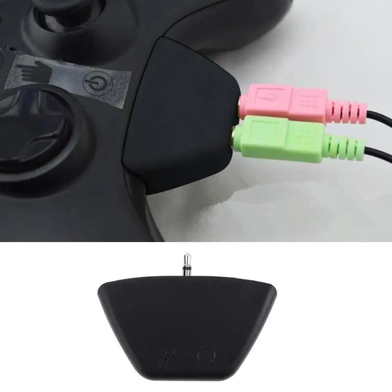 

For Xbox 360 Converter Adapter 3.5mm Jack Microphone Earphone to 2.5mm Audio Adapter for Xbox 360 Headphone Adapter