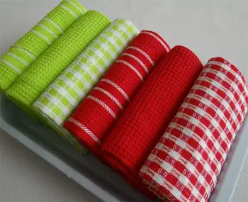 

j Thick Waffle Tea Towels Home Cloth Table Napkins Kitchen Cloths 3 Pieces/Bag 3 Colors For Choose