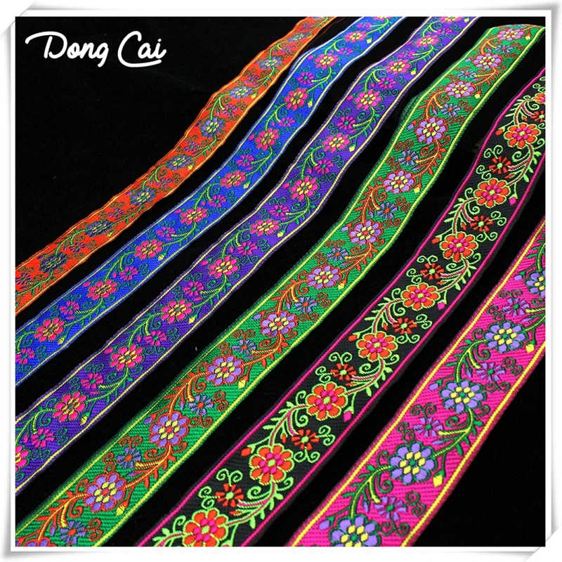 

5yards/lot 3CM width ethnic lace DIY gypsy accessory embroidery fabric lace sewing trim jeans dress decoration ribbon webbing