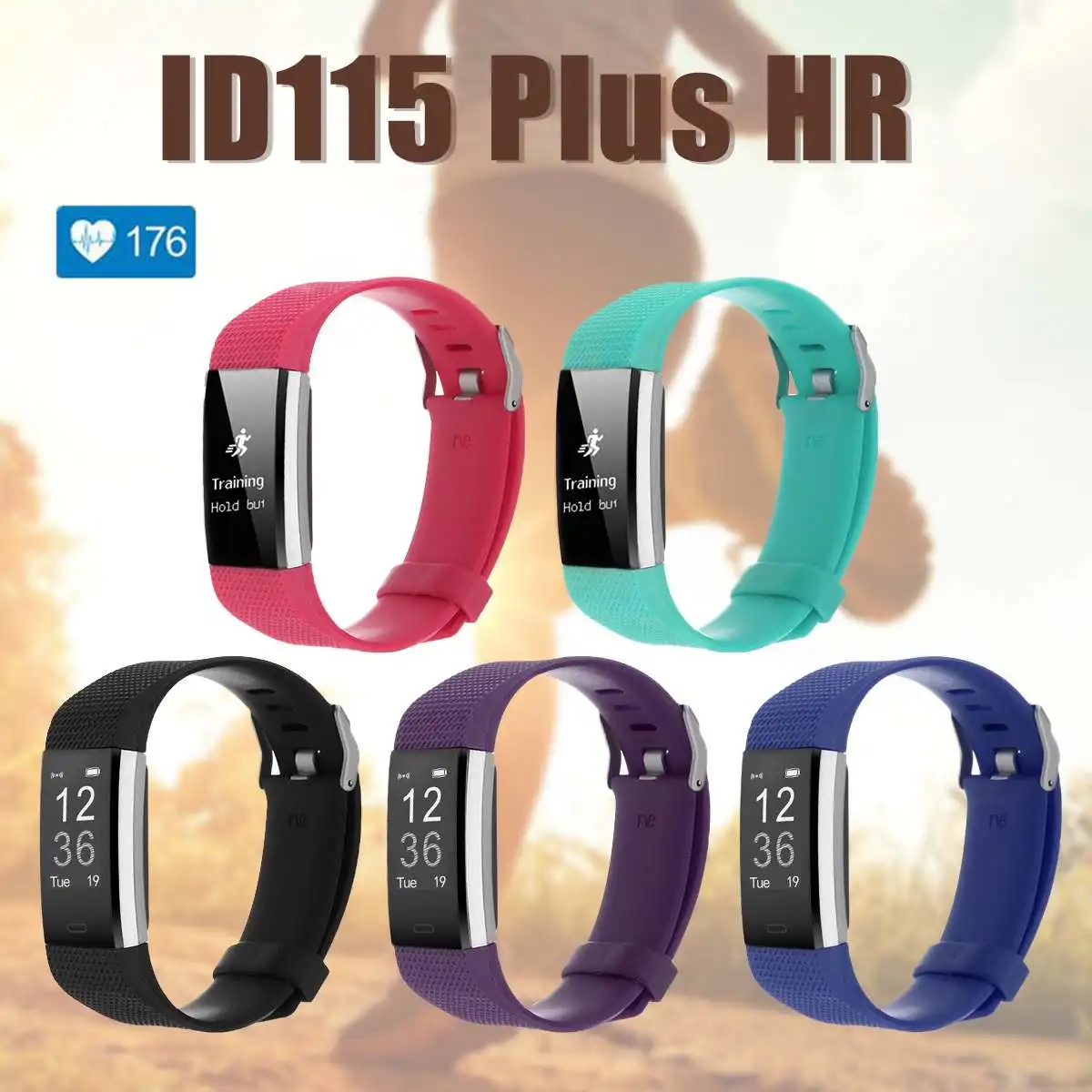 omnix id115 plus hr smart wristband