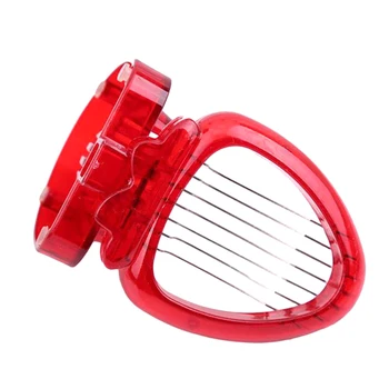 

1PC Stainless Steel Kitchen Fruit Gadget Tools Mini Strawberry Slicer Cutter Gadgets Fruit Carving Tools Cake Decoration