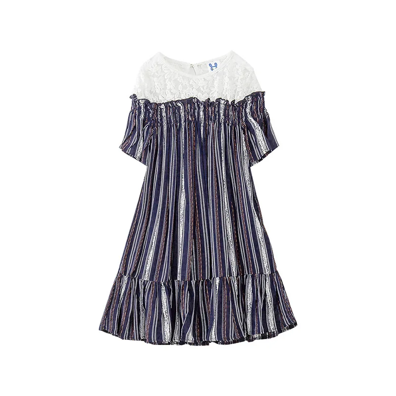 

Toddler Teens Girls Lace Patchwork Dress Boho Children Clothing Summer 2019 New Princess Teenage Kids Girls Dress Beach Clothes