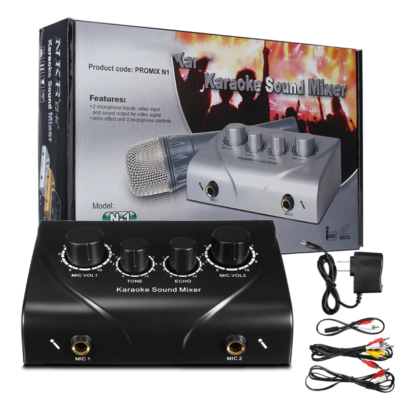 LEORY аудио Караоке звуковой микшер контроллер микрофон микшерный металлический пульт для аудио музыки профессиональный черный