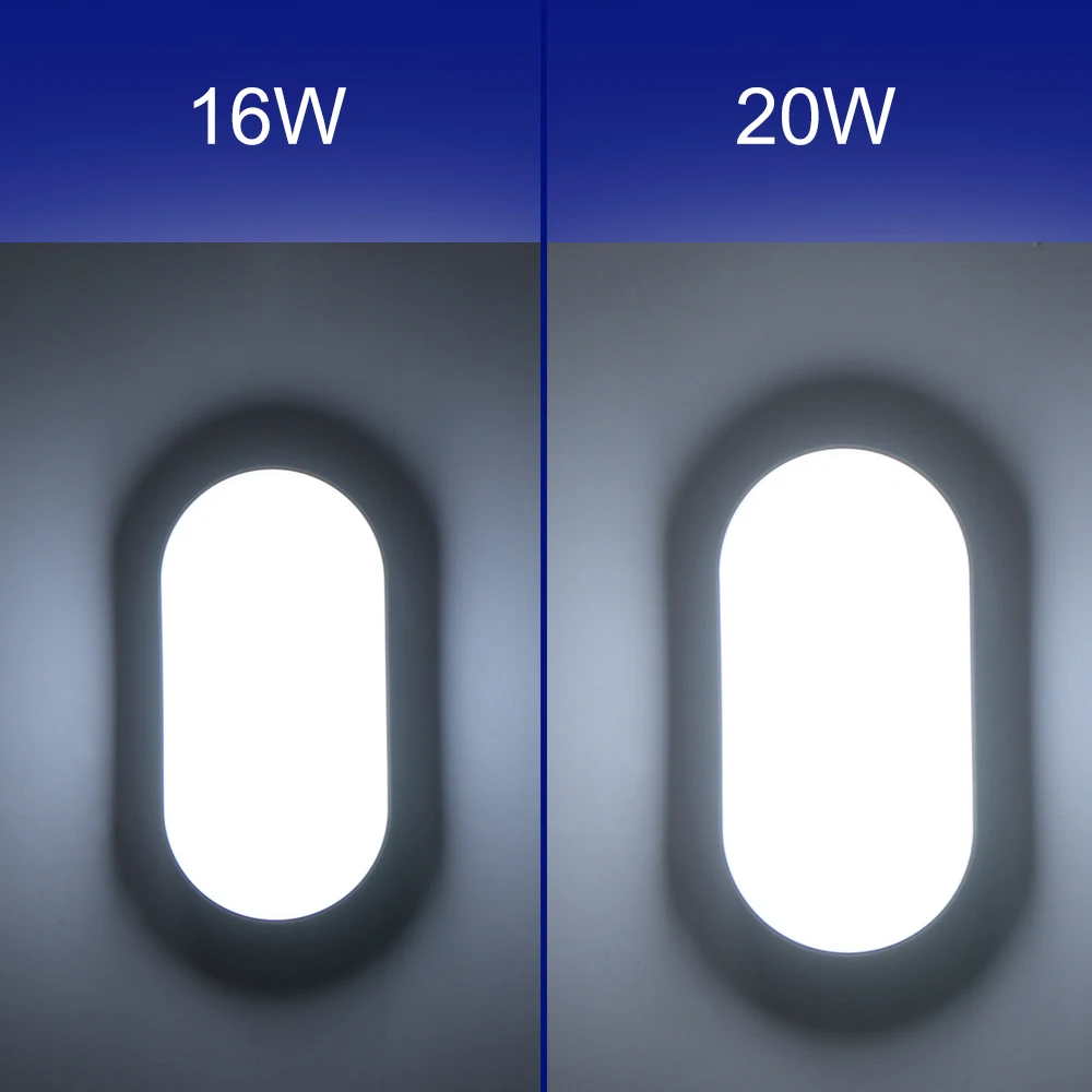 

LED Moisture Proof Ceiling Lamp IP65 Waterproof Bathroom Outdoor Garden Yard Lamp, 16W/20W Modern Wall Lamp Light