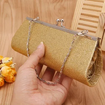 

Women Evening Handbag 2019 Party Women Glitter Chain Clutch Purse Evening Wedding Banquet Handbag Shoulder Bag