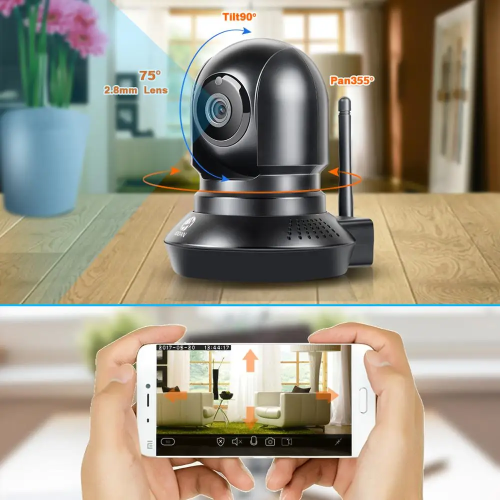 HD Беспроводная IP камера Wi fi CCTV Wifi мини Сетевая видеонаблюдения ИК ночного видения