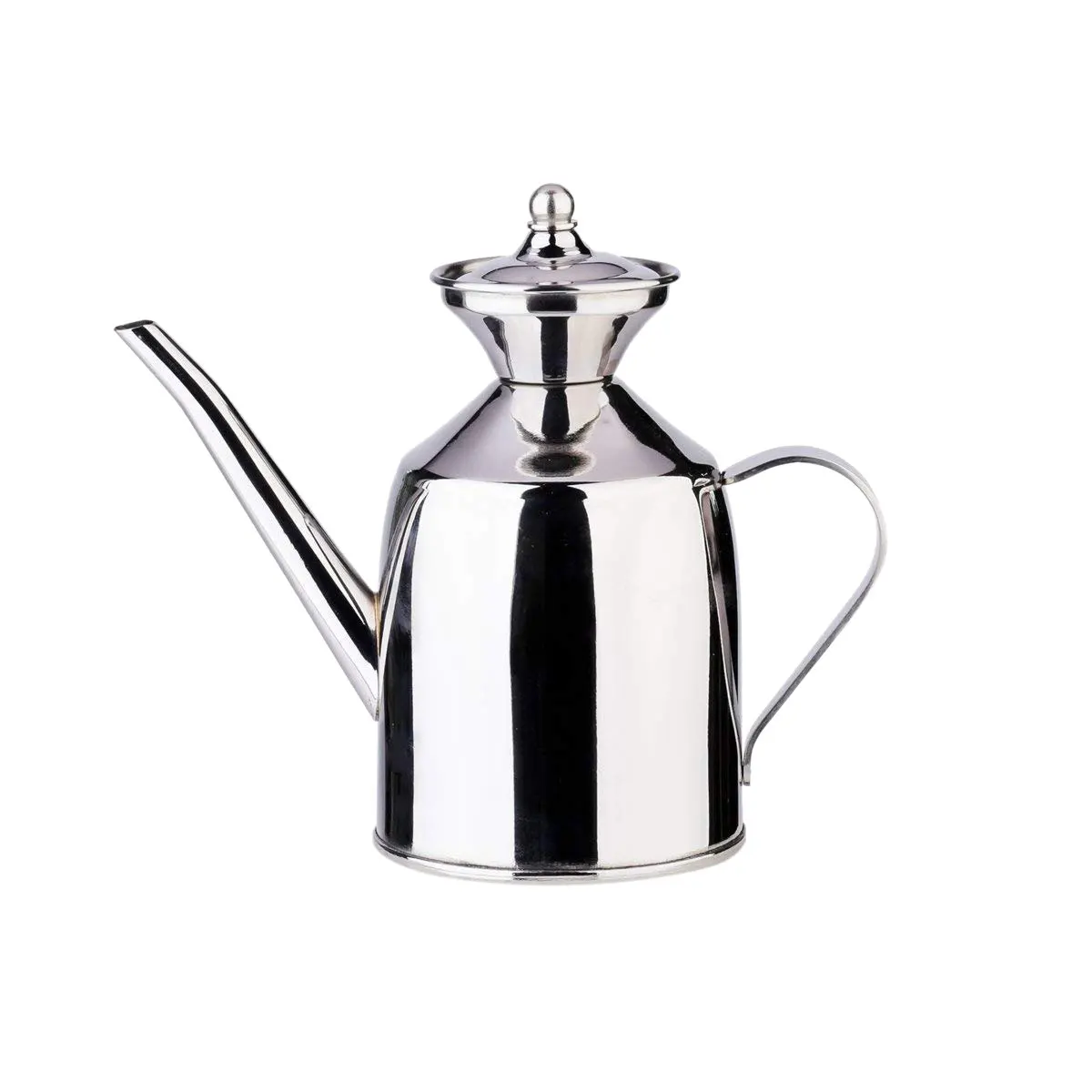 Hot Stainless Steel Olive Oil Can Dispenser Pot Canister Silver Color