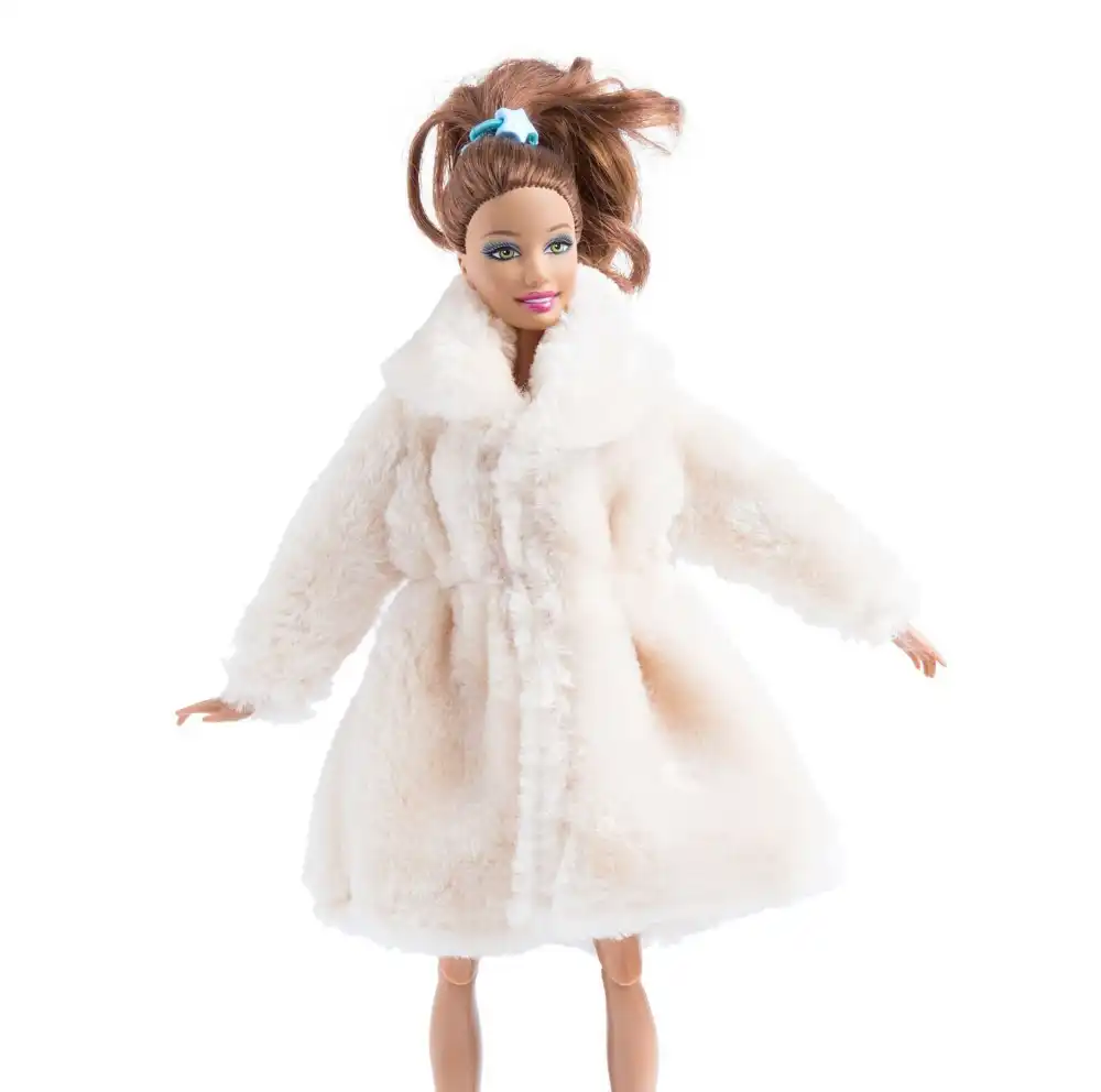 barbie fur coat