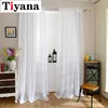 Europe Solid White Yarn Curtain Window Tulle Curtains For Living Room Kitchen Modern Window Treatments Voile Curtain P184Z40 ► Photo 1/6