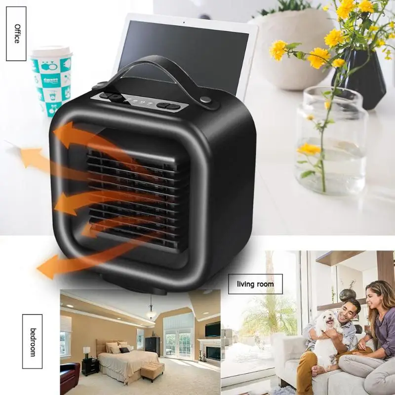 

1000W Electric Heater PTC Indoor Heating Fan Heater Warmer Portable Smart Personal Space Warming Machine Auto Head Shaking