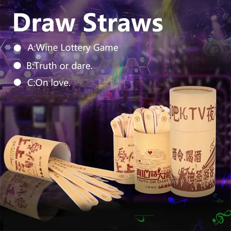 Draw Straws Game Waterproof For Bar KTV Entertainment Trick Table Games
