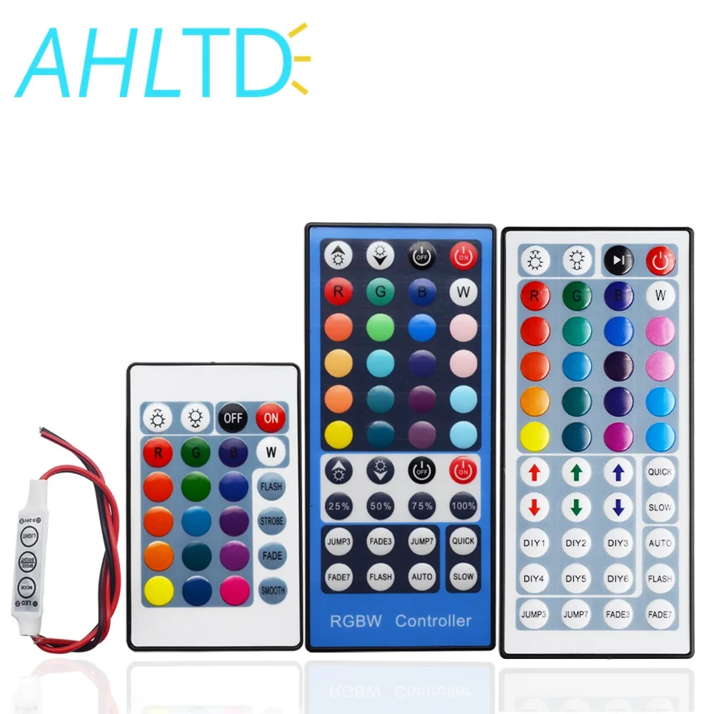 

3Keys 24Keys 40Keys 44Keys Led Strip Light IR RFID Remote Controller Dimmer DC 12V 6A For 2835 5050 RGBW RGBWW Led Strip Light