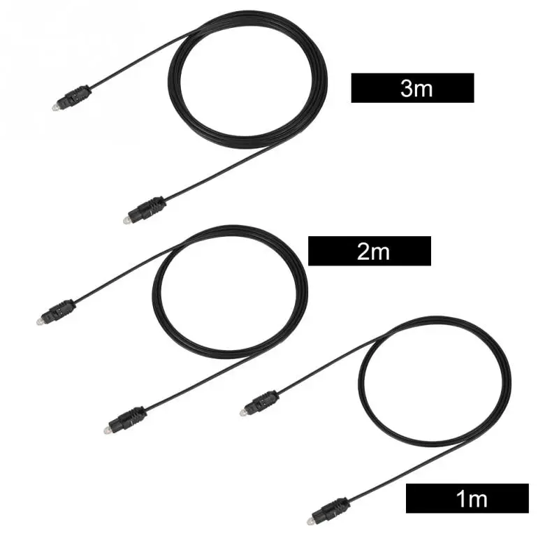 OD2.2mm 1 м/2 м/3 м цифровой волоконно-оптический аудио кабель для кабели Toslink MD DVD