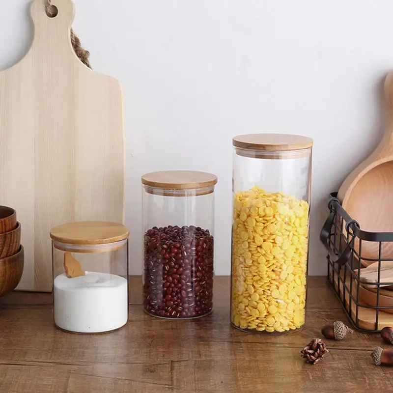

Home Storage Box Kitchen Tools Refrigerator Freshness Preservation Food Sealed Jar Kitchenware glass jars with sealed lids