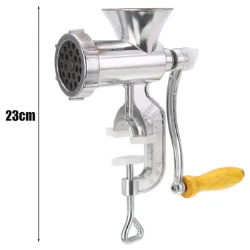 

Manual Meat Grinder Mincer Sausage Machine Table Crank Tool Cutter Pasta Maker Beef Sausage Maker Kitchen tool 23cm
