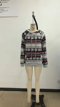 

Christmas Autumn Winter Fashion Womens Sweatshirt Warm Hooded Casual Print Jumper Sweatershirt Pullover Hoodie