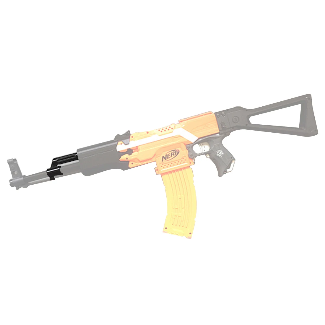 Для A0711 модификация излучателя 3D печать внешний вид украшения для AK47 воздушная труба для Nerf Stryfe-черный