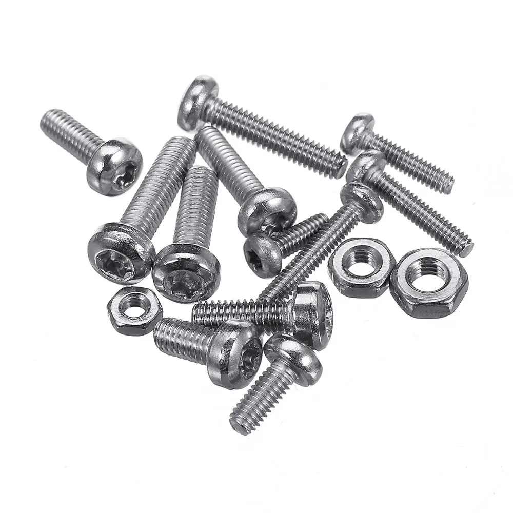 

480Pcs M2 M2.5 M3 Torx Machine Screw 304 Stainless Steel Pan Head Bolt Nut Assortment For Mechanical Equipment Furniture New