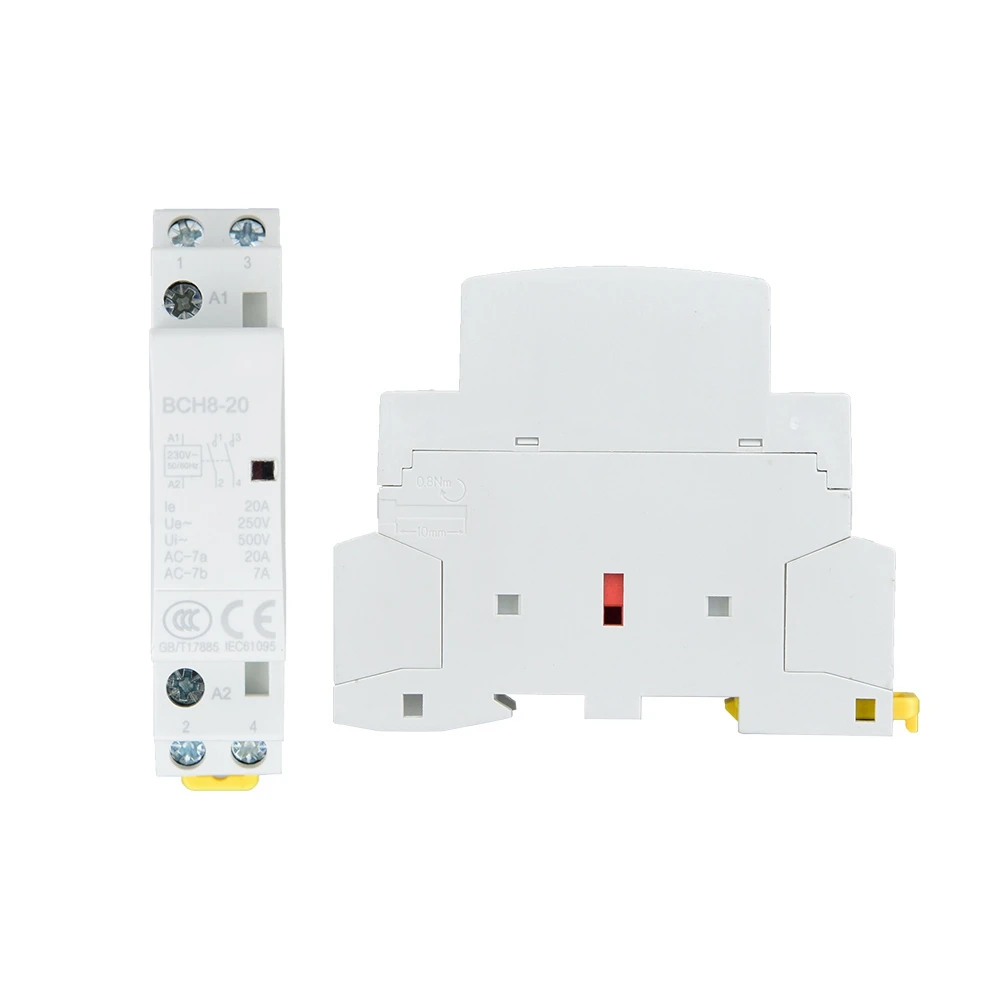 2P 20A 24V 220 V/230 V 50/60Hz AC контактор для дома на din рейке 1NO 1NC|Замыкатели| |