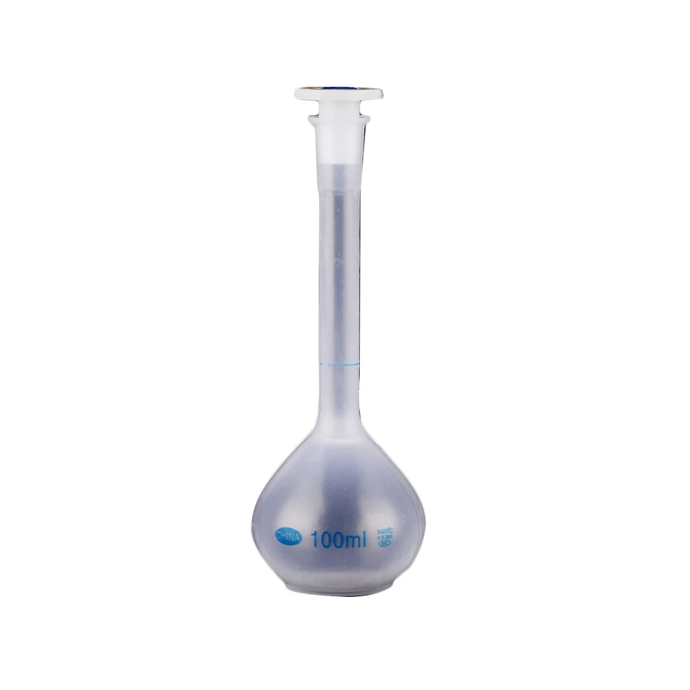 Новая школьная лаборатория пластиковая прозрачная ваза Форма мерная фляга бутылка с пробкой длинная шея объемный прочный эксперимент термостойкий#63