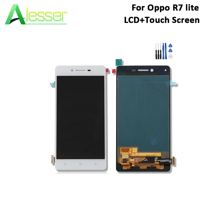 

Alesser For Oppo R7 lite 100% Tested LCD Display And Touch Screen 5.0'' New Assembly Replacement For Oppo R7 lite Phone +Tools